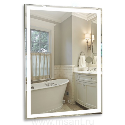 Зеркало AZARIO Рига-VOICE 600х800 голосовое управление, подогрев, сенсорнй выключатель