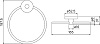 Полотенцедержатель IDDIS Sena SENSSO0i51 кольцо