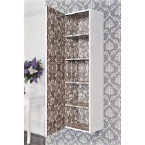 Шкаф-пенал Aqwella 5 stars Анкона белый глянец