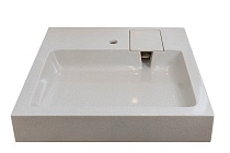 Раковина подвесная Azario Monako 600х600х85 литьевой мрамор, бежевая (CS00079880)