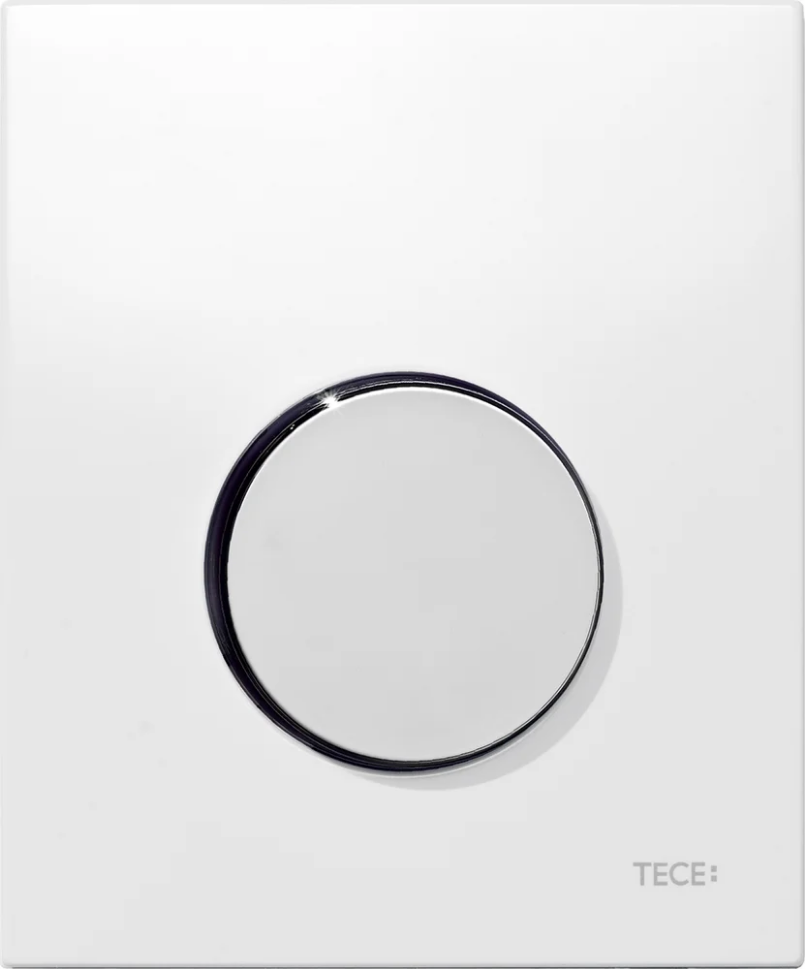Кнопка смыва TECE Loop Urinal 9242627 белая, кнопка хром