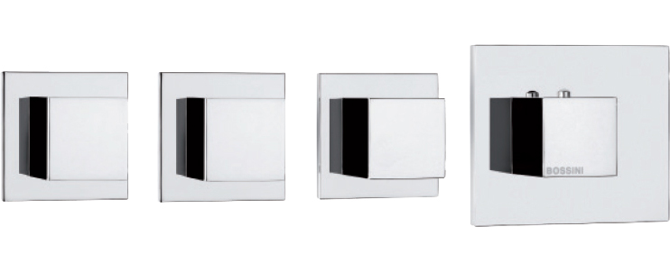 Термостат Bossini Cube 3 Outlets LP Z032205 для ванны с душем, хром