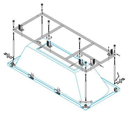 Каркас для ванны Cezares Metauro Wall