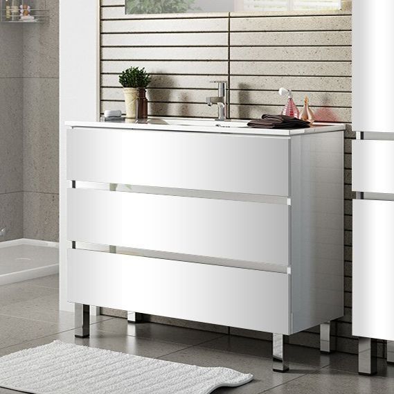 Тумба Sanvit Кубэ-3 75 белый глянец