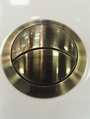 Кнопка арматуры бачка бронза