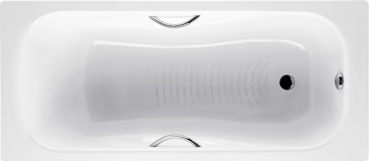 Стальная ванна Roca Princess-N 2202E0000 170x75 см, с отверстиями для ручек