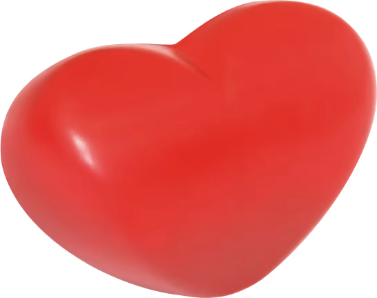 Подголовник для ванны 1MarKa Love (LR) красный