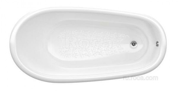 Чугунная ванна Roca Carmen anti-slip 234250008 160х80см + ножки, медная