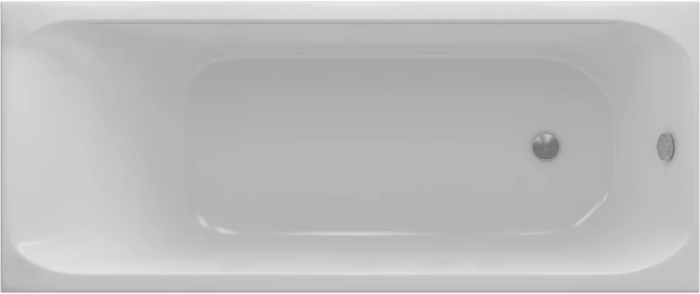 Акриловая ванна Акватек Альфа 150x70, с каркасом, фронтальным экраном, сливом-переливом (справа)