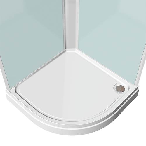 Душевая кабина DOMANI-SPA Delight 99 низкий поддон черная стеклянная ...