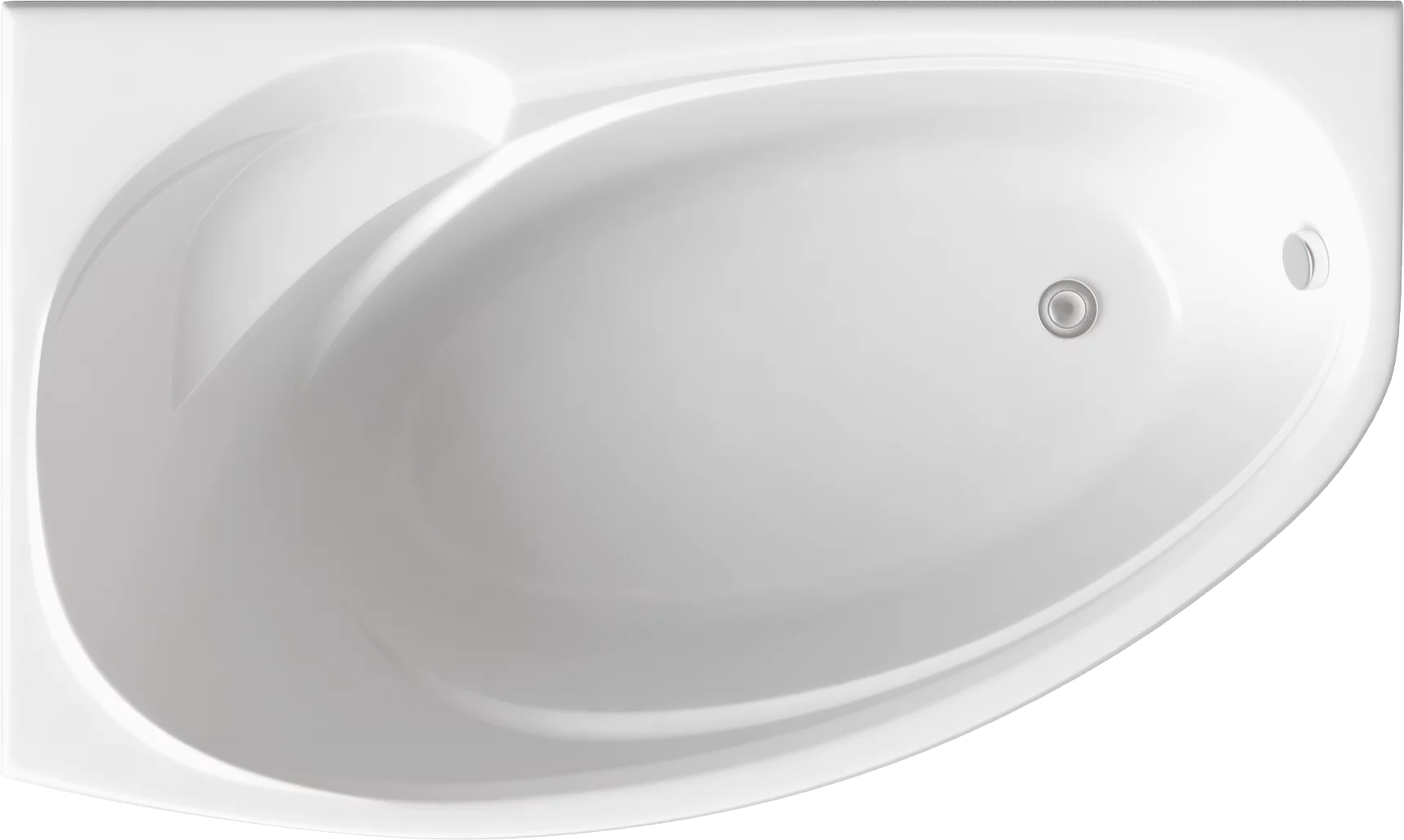 Акриловая ванна BAS Фэнтази 150x95 L на каркасе