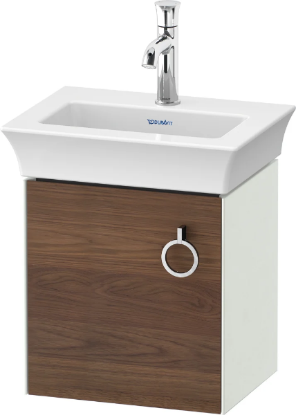 Тумба Duravit White Tulip WT4250L7736 американский орех, белый шелковисто-матовый