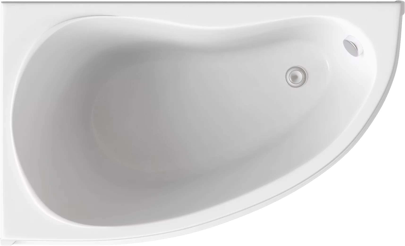 Акриловая ванна BAS Алегра 150х90 L на каркасе