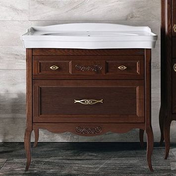 Тумба ASB-Woodline Модерн 85 антикварный орех