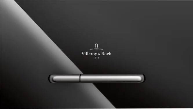 Кнопка смыва Villeroy & Boch Viconnect 922160RB чёрная глянцевая