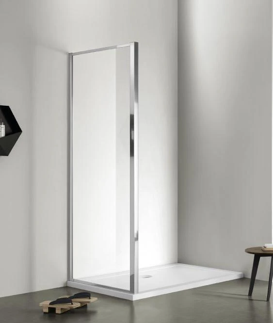 Неподвижная душевая стенка Aquatek 1000x2000, для комбинации с дверью, профиль хром, стекло прозрачное