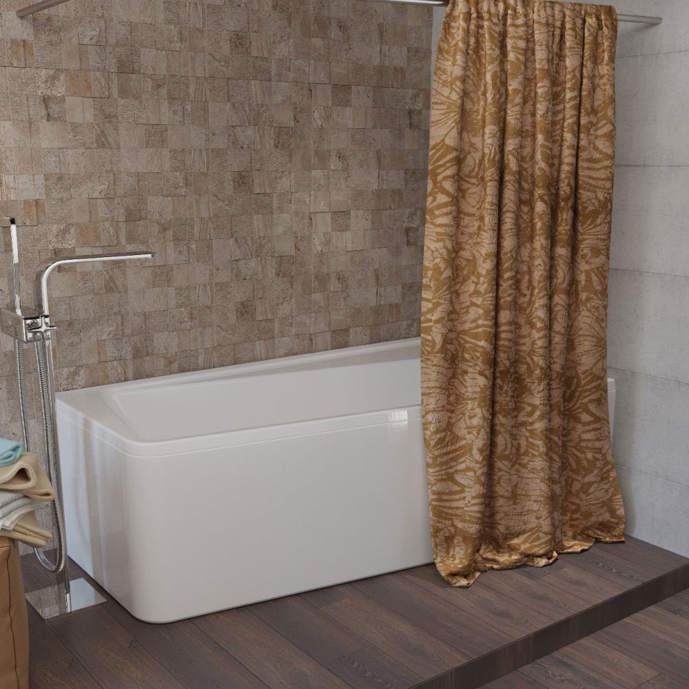 Штора для ванной Aima Design У37612 200x240, двойная, бежевая