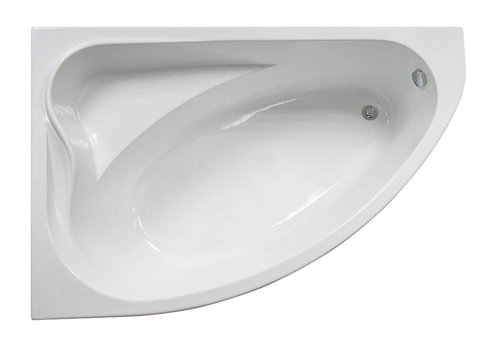 Акриловая ванна BAS Милан 170x110 L на каркасе