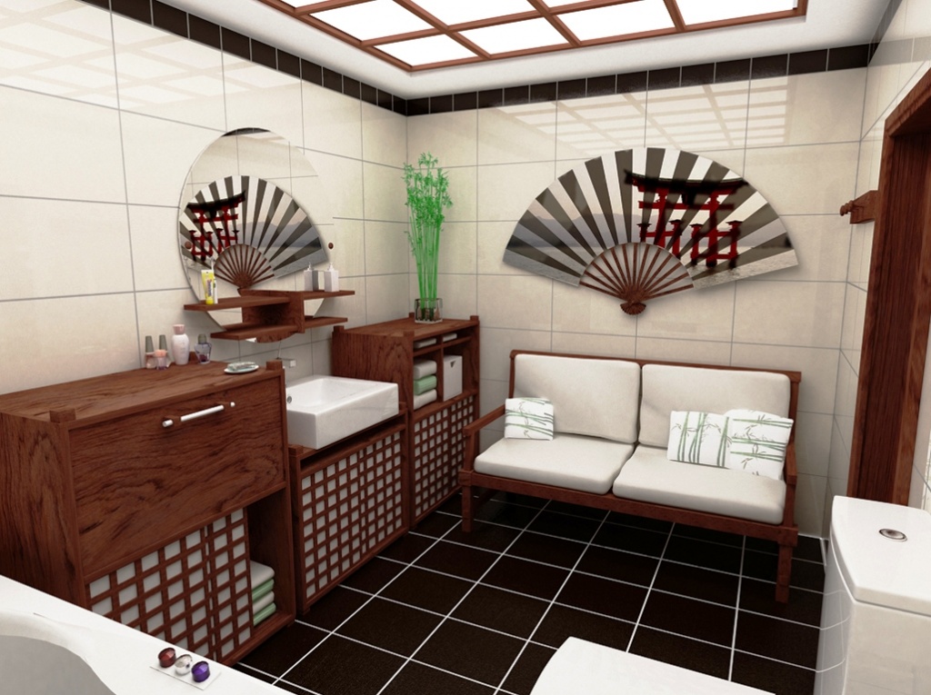 ванная комната японский стиль 
