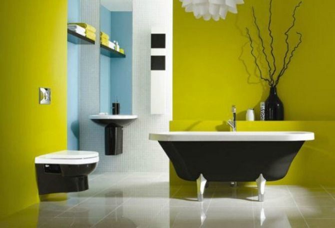 ванная комната - желтый цвет 2