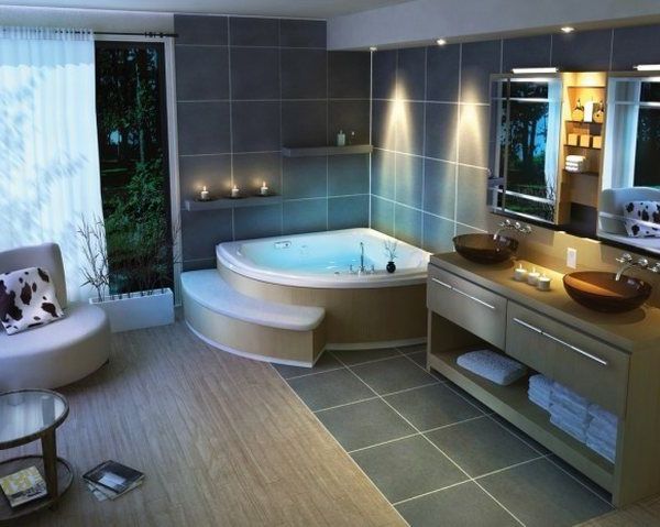дизайн ванной комнаты (большие размеры)