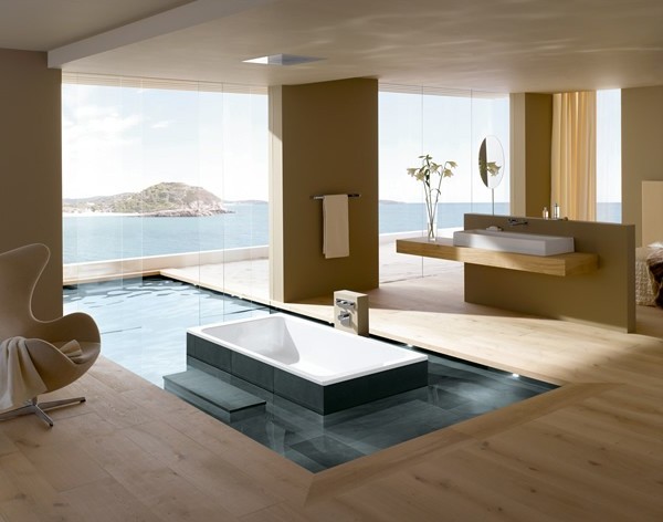 дизайн ванной - минимализм 