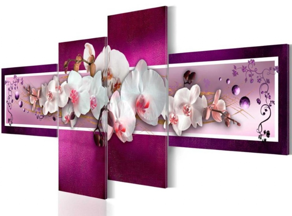 модульные картины на холсте фото орхидеи