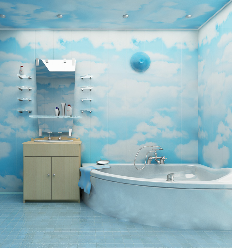 ОТДелка ванной комнаты хрущевки фото дизайн - Панелями ПВХ и Плиткой