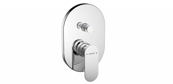 Смеситель Bravat Gina PB865104CP-2-ENG для ванны с душем