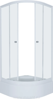 Душевой уголок Triton Ультра В Щ0000039055 90х90 см белый, со средним поддоном+сифон E410CLм 