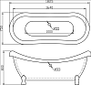 Акриловая ванна BelBagno BB05 180x75