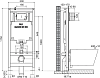 Система инсталляции для унитазов OLI Oli 80 300573 с кнопкой смыва Salina