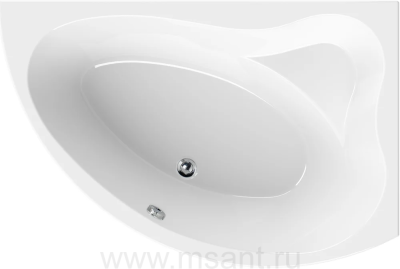 Акриловая ванна Cezares Tebe 150x100 R