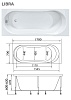Акриловая ванна Marka One (1MarKa) Libra 170x70