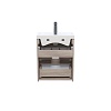 Тумба с умывальником подвесная с ящиками, 50 см, белая/под дерево, Zodiac, IDDIS, ZOD5AB0i95K подходит ум. 3505000i28