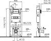 Комплект унитаз с инсталляцией VitrA S50 9003B003-7201 кнопка хром