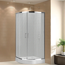 Душевой уголок Cezares Eco ECO-O-R-2-80-P-Cr стекло punto