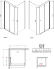 Душевой уголок Radaway EOS KDJ-B 80x100 интимато L