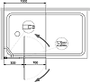 Шторка на ванну RGW Screens SC-11 B 100х140, профиль черный