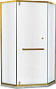 Душевой уголок RGW Hotel HO-084-G 100x100x195 см, профиль золото, стекло матовое