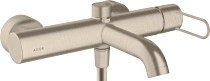 Смеситель Axor Uno 38421820 для ванны с душем, шлифованный никель