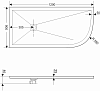 Поддон для душа RGW Stone Tray ST/AL-0129W 90х120