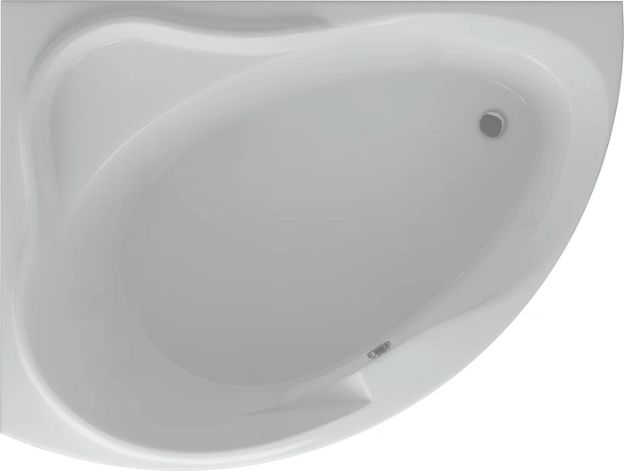 Акриловая ванна Акватек Альтаир 160x120 L, с каркасом, фронтальной панелью, сливом-переливом