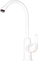 Смеситель D&K Eucharius Rhein DA1372426 для кухонной мойки, белый