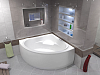 Акриловая ванна BAS Мега 160x160 на каркасе