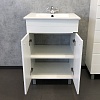 Мебель для ванной Comforty Модена М 60, напольная, белая матовая с раковиной Quadro 60 