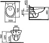 Комплект унитаз с инсталляцией VitrA Normus 9773B003-7200 кнопка хром