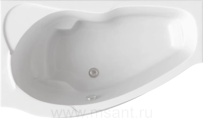 Акриловая ванна BAS Мартиника 160x84 L на каркасе