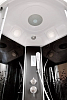 Душевая кабина DETO L890ELBLACK 90х90 с высоким поддоном, с сиденьем