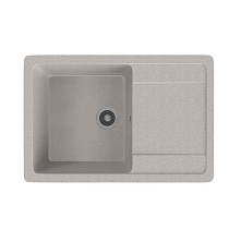 Мойкa MIXLINE ML-GMS15 СТАНДАРТ с крылом, светло-серый (310), 640*505*185мм